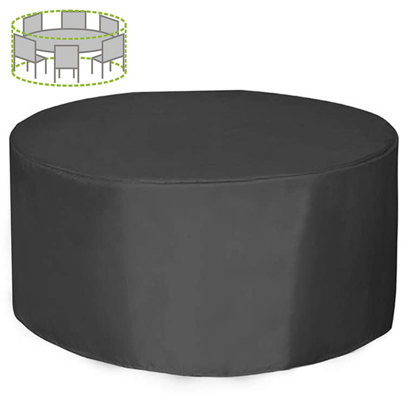 Outdoor Furniture Covers Waterproof - 12 Sizes Round Furniture Cover 210D