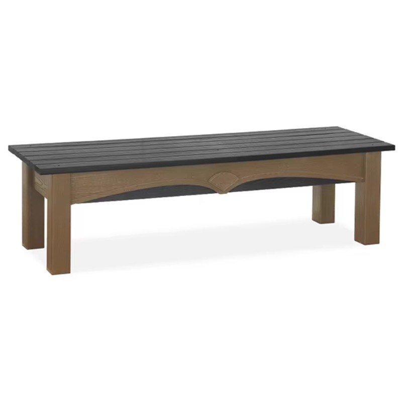 Outdoor Furniture Recycled Plastic - Recycled Plastic Wood Look Bench Outdoor