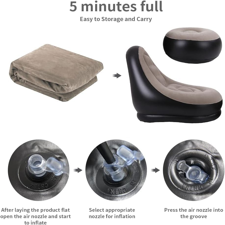 2Pcs Lazy Sofa Inflatable Chai - огляд і ціна Outdoor Furniture Designer