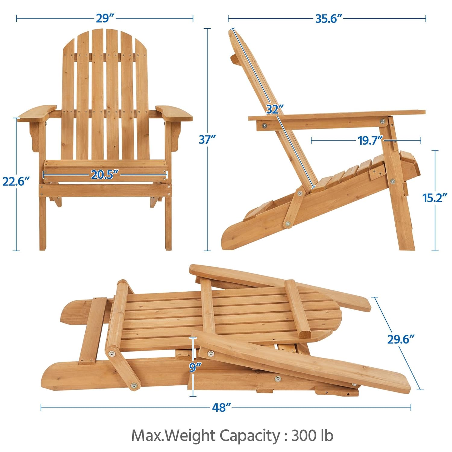 Folding Adirondack Chair Set o - огляд і ціна Outdoor Furniture Set With Fire Pit