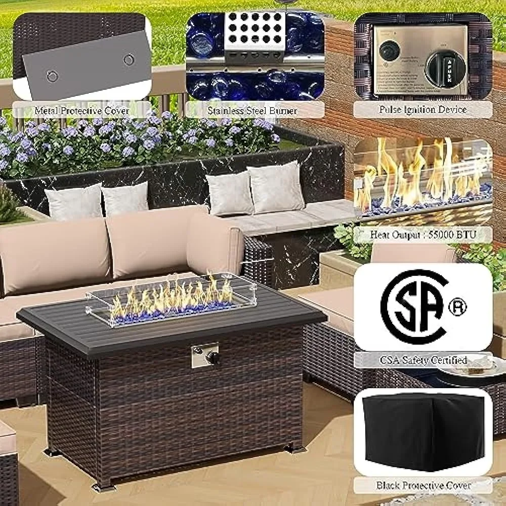 -Patio Furniture Set With Prop - огляд і ціна Outdoor Furniture Set With Fire Pit