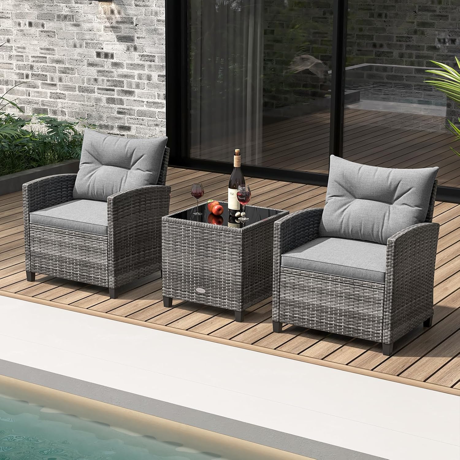 3 Piece Patio Furniture Set, O - огляд і ціна Outdoor Furniture On Sale