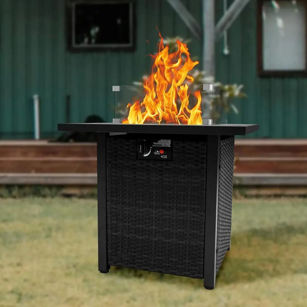 Wicker Outdoor Patio Furniture - огляд і ціна Outdoor Furniture Set With Fire Pit