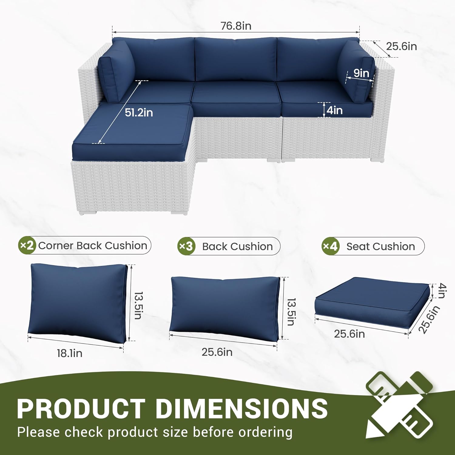 Outdoor Patio Sectional Furnit - огляд і ціна Outdoor Furniture Replacement Fabric