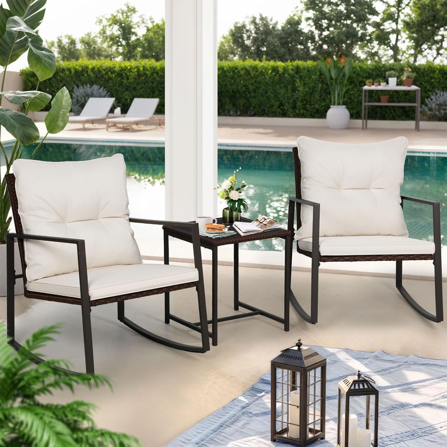 3-Piece Patio Bistro Set Outdo - огляд і ціна Outdoor Furniture On Sale