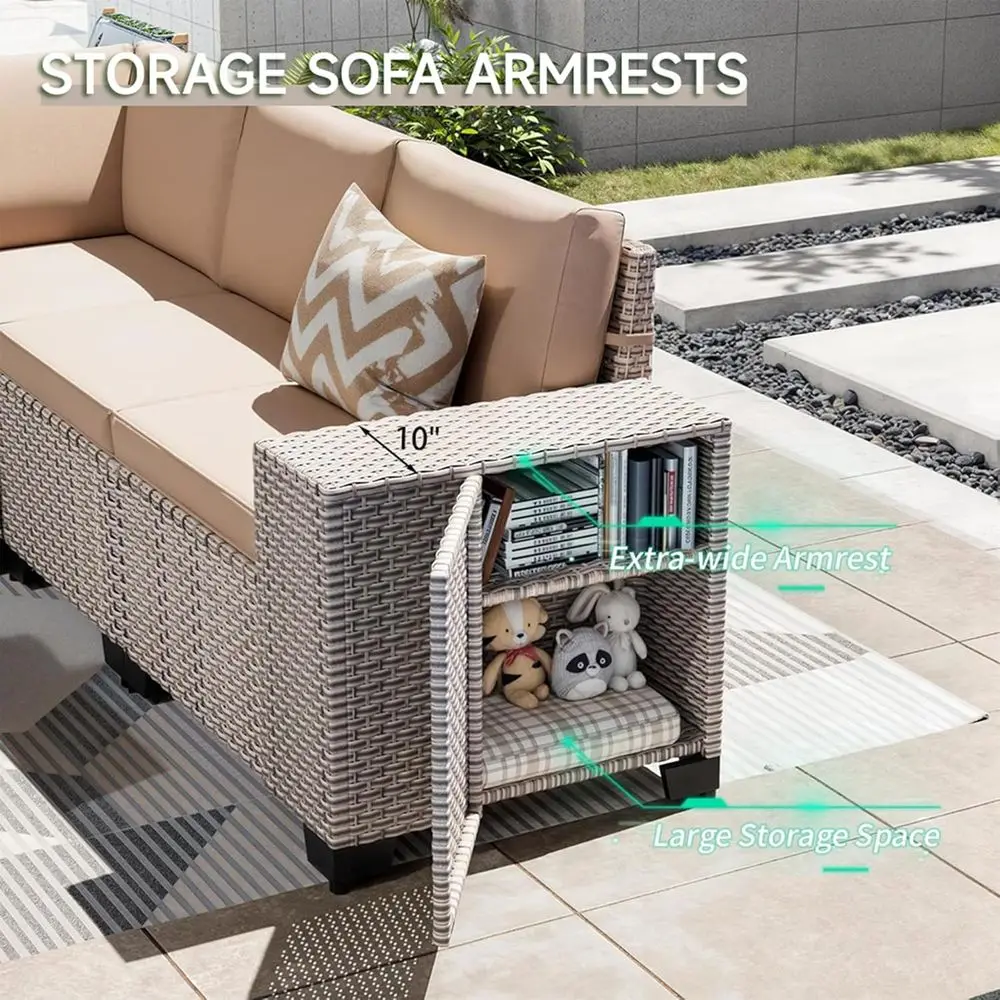 7-Piece Outdoor Patio Furnitur - огляд і ціна Outdoor Furniture Set With Fire Pit