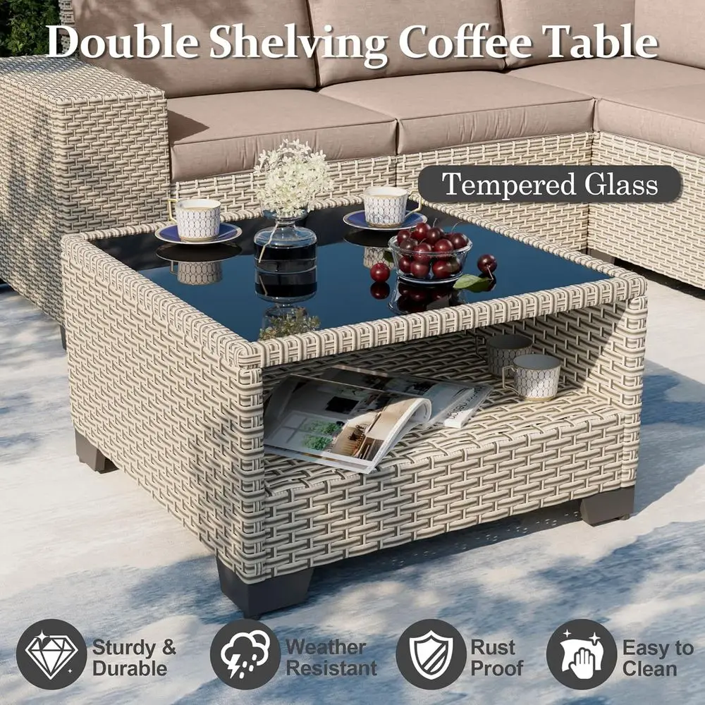 7-Piece Outdoor Patio Furnitur - огляд і ціна Outdoor Furniture Set With Fire Pit