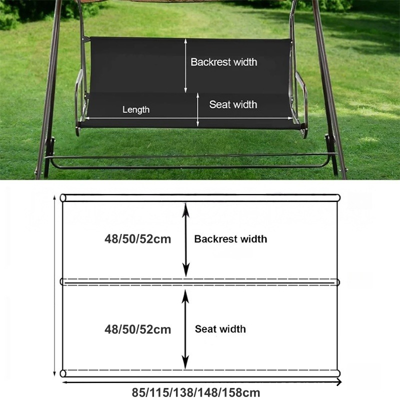 Waterproof Garden Swing Seat C - огляд і ціна Outdoor Furniture Replacement Fabric