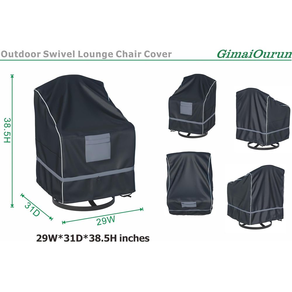 Outdoor Swivel Recliner Cover, - огляд і ціна Outdoor Furniture Covers Waterproof
