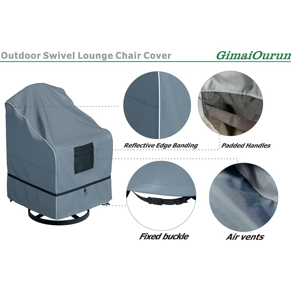 Outdoor Swivel Recliner Cover, - огляд і ціна Outdoor Furniture Covers Waterproof