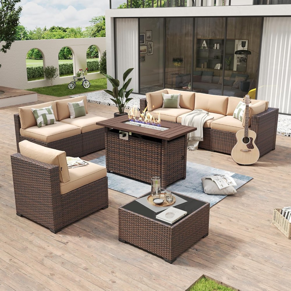 Exclusive Deal   Outdoor Patio - огляд і ціна Outdoor Furniture Set With Fire Pit