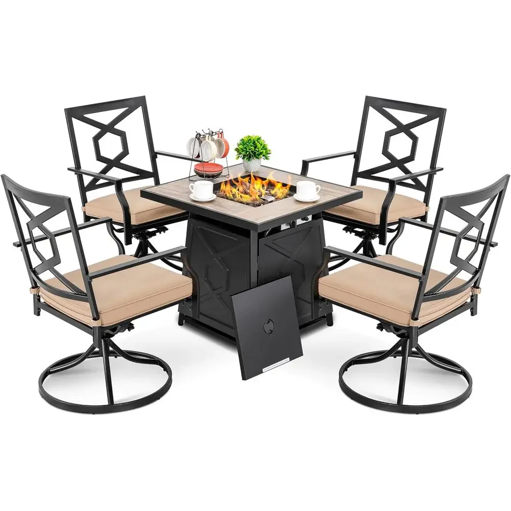 5-Piece Outdoor Patio Furnitur - огляд і ціна Outdoor Furniture Set With Fire Pit