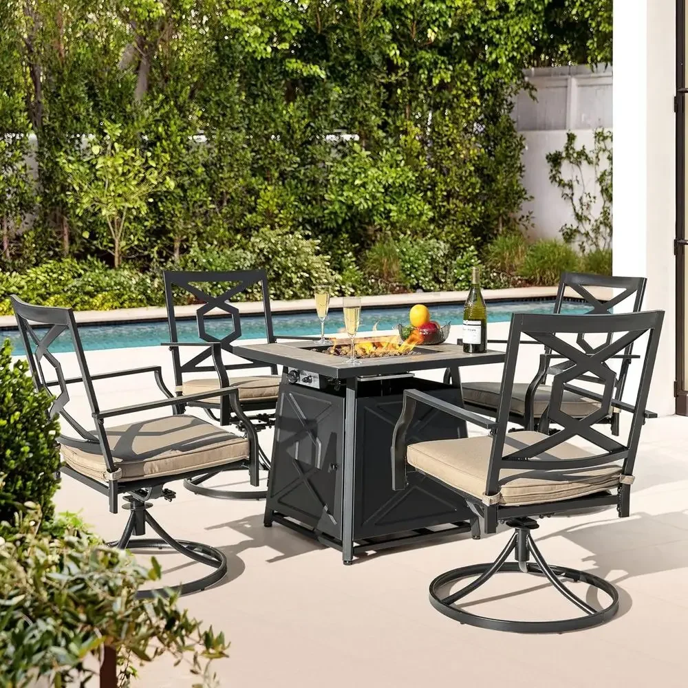 5-Piece Outdoor Patio Furnitur - огляд і ціна Outdoor Furniture Set With Fire Pit