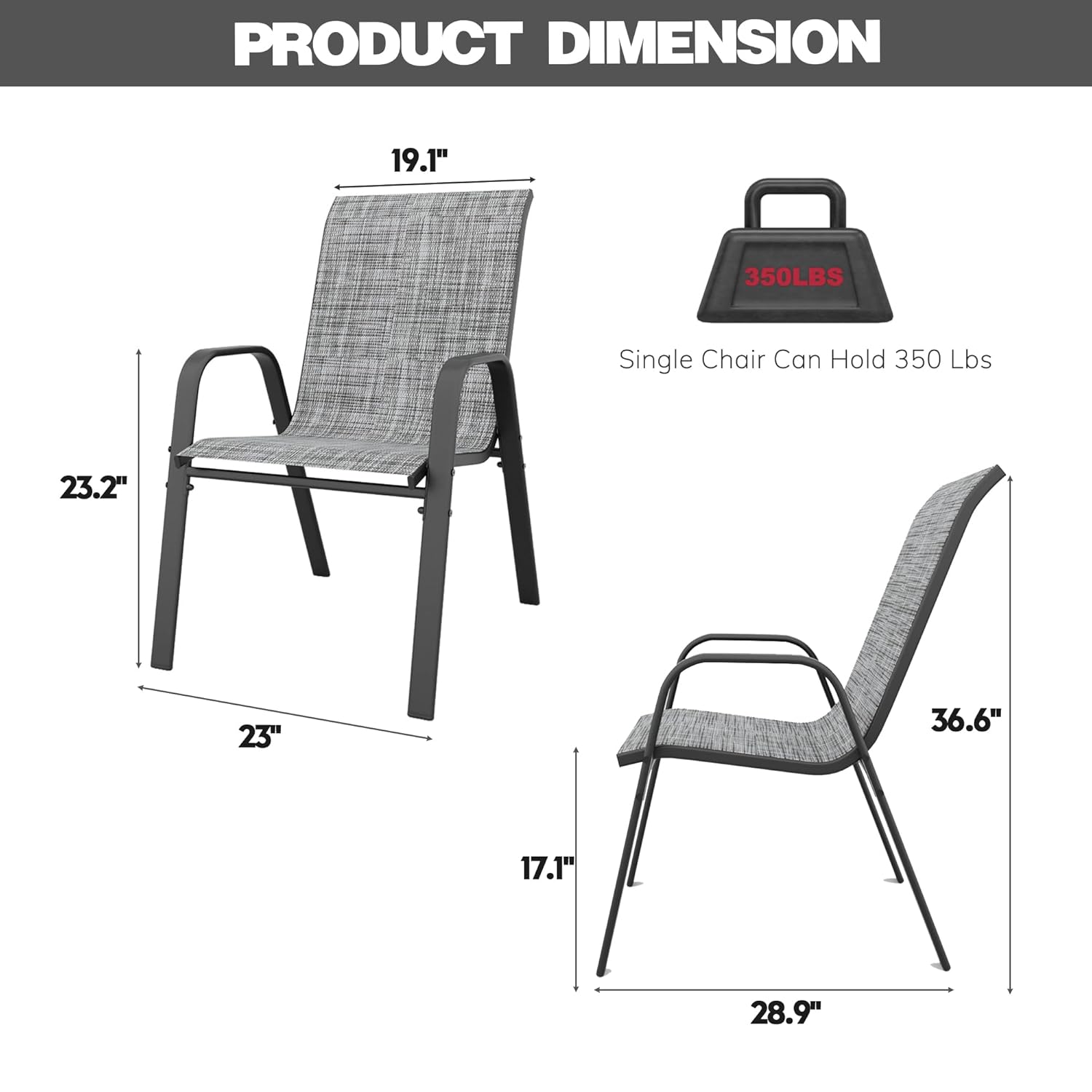 Stackable Outdoor Dining Chair - огляд і ціна Outdoor Furniture On Sale