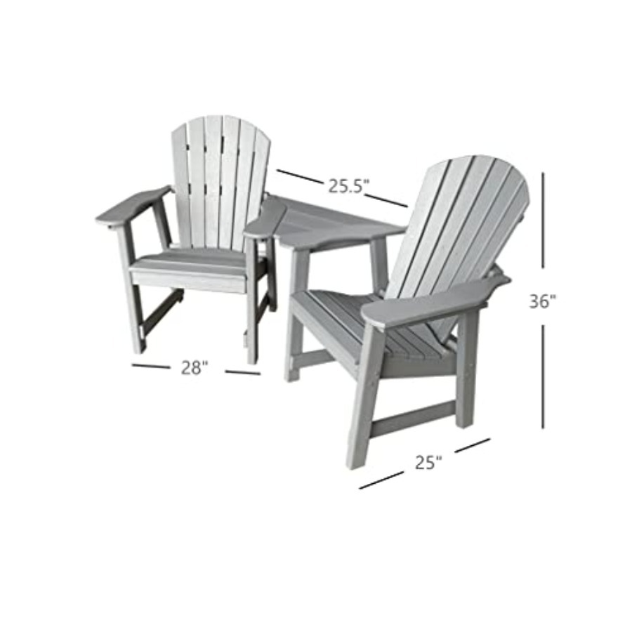 2 Chair Dining Table Set - Pol - огляд і ціна Outdoor Furniture Recycled Plastic